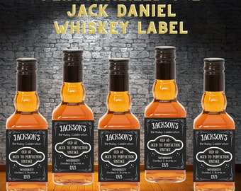 Printable Custom Whiskey Bottle Label Template Fits Whiskey - Etsy