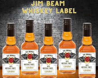 Printable Custom Whiskey Bottle Label Template Fits Whiskey - Etsy