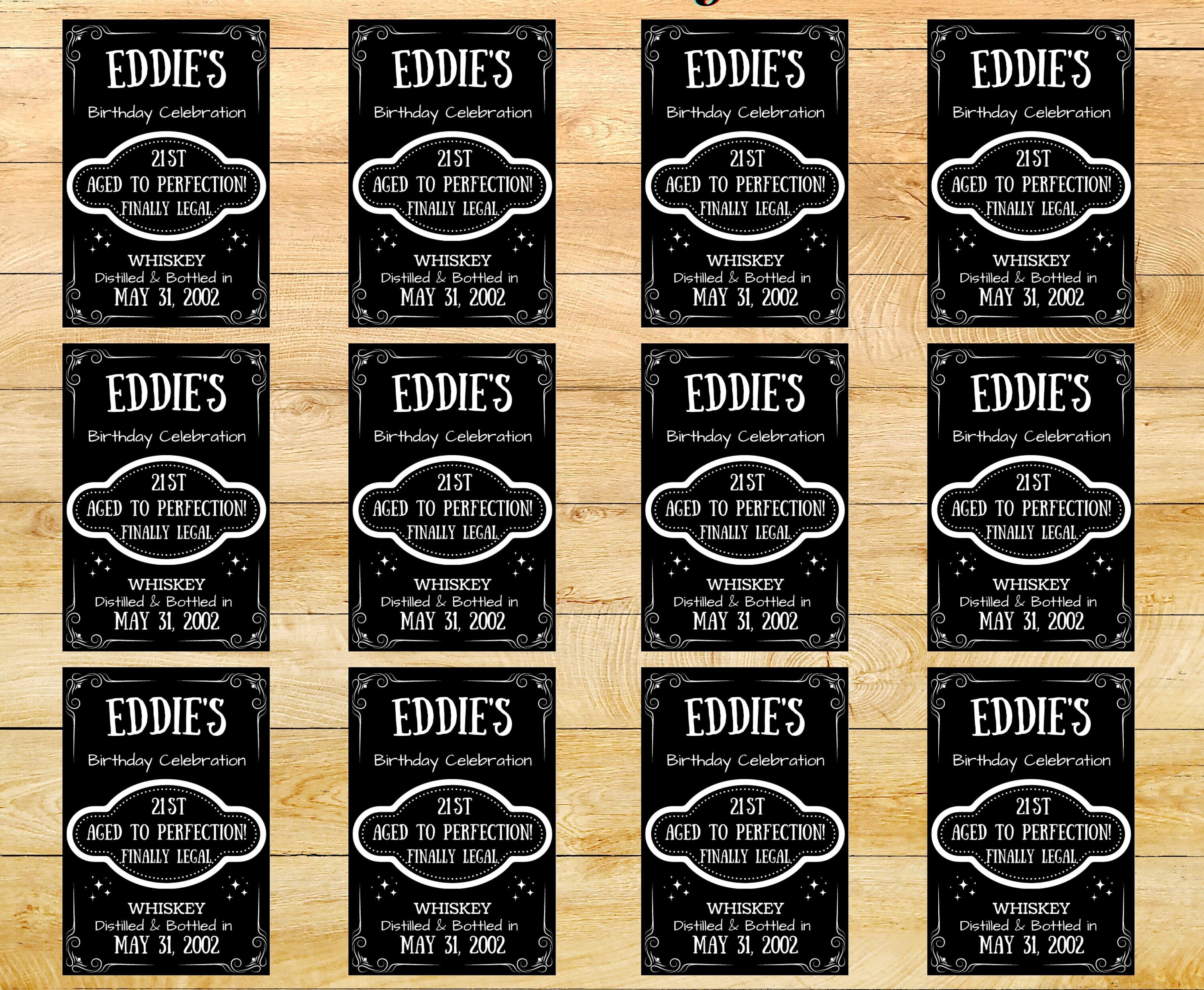 Printable Custom Whiskey Bottle Label Template Fits Whiskey - Etsy
