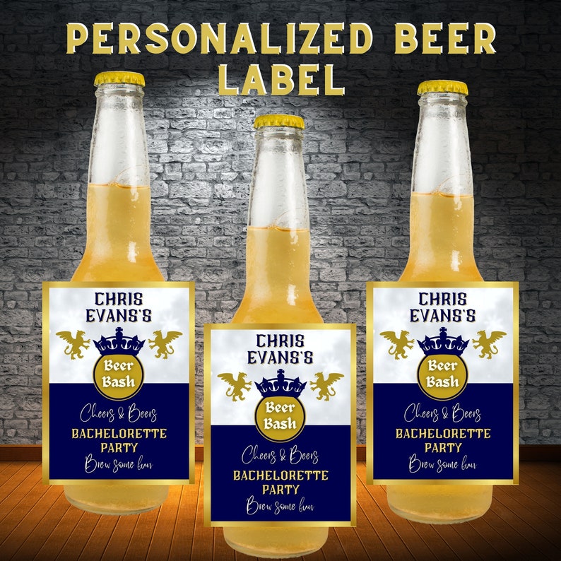Printable Personalized Beer Bottle Label 100 Editable Any Etsy