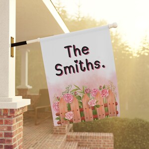 Personalized Outdoor Flag, Decorative Garden Banner, Home House Flag, Yard Art Sign, Spring Summer Outdoor Decor, Holiday Decoration