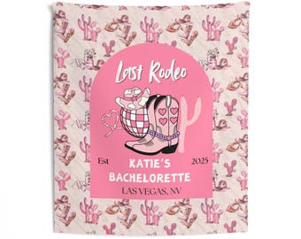 Bachelorette Party Wall Tapestry, Last Rodeo Banner, Nashville Cowgirl Theme Backdrop, Bride Party Sign, Personalized Western Decoration.