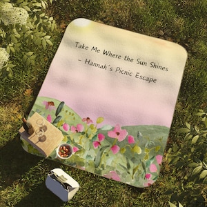 Personalized Picnic Blanket, Outdoor Blanket, Beach Mat, Camping Rug, Family Picnic Accessory, Summer Outdoor Blanket, Waterproof Mat