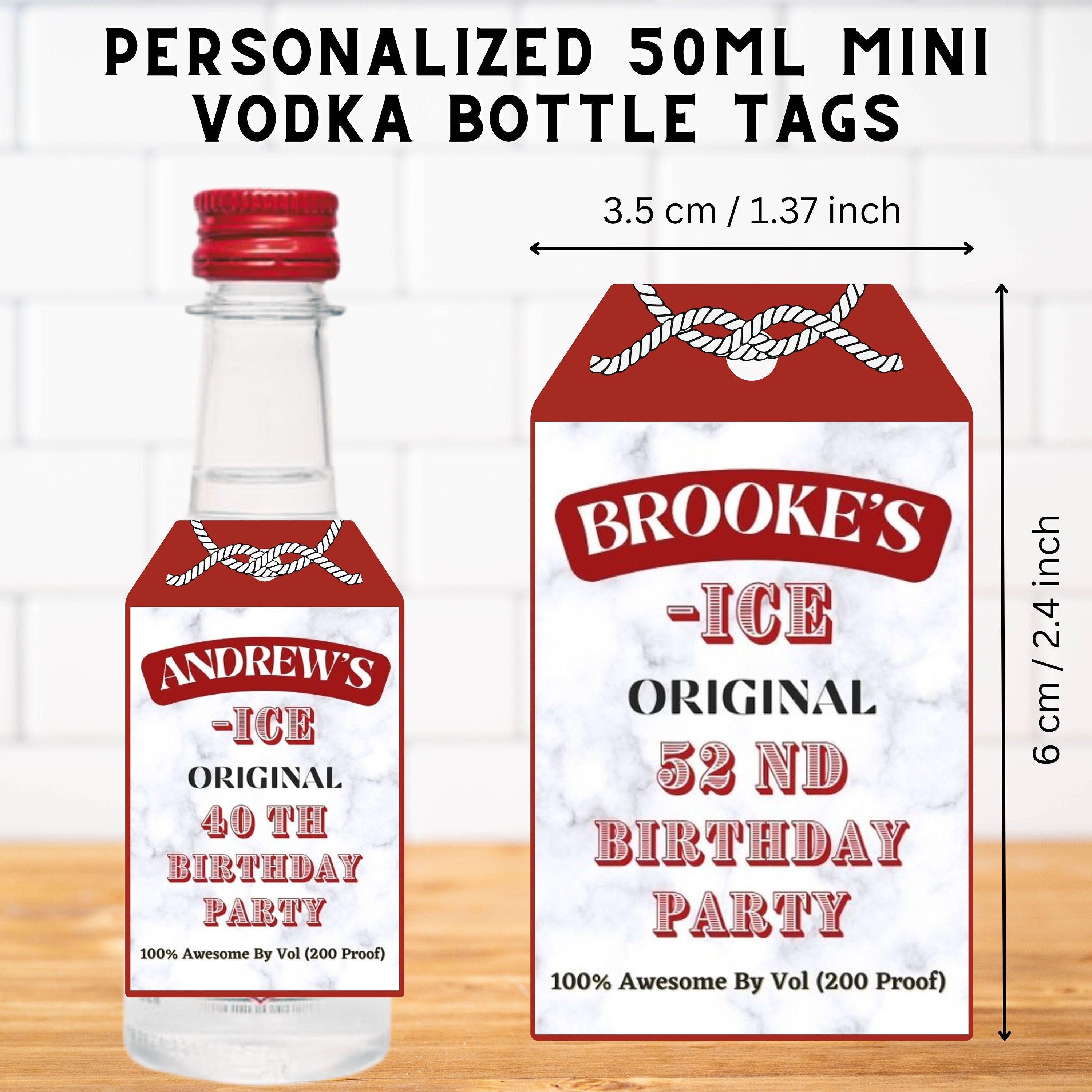 Personalised Smirnoff-Inspired Vodka Bottle Label - Custom Photo Label For Birthdays, Christmas & Events
