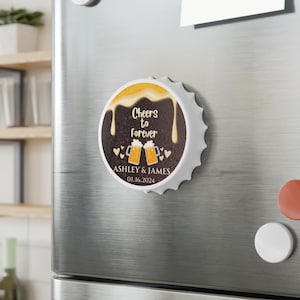 Bottle Opener Wedding Souvenir - Bridal shower, Engagement, Customizable Event Favor - Gift Ideas, Personalised Gift Any Event, Party Favors