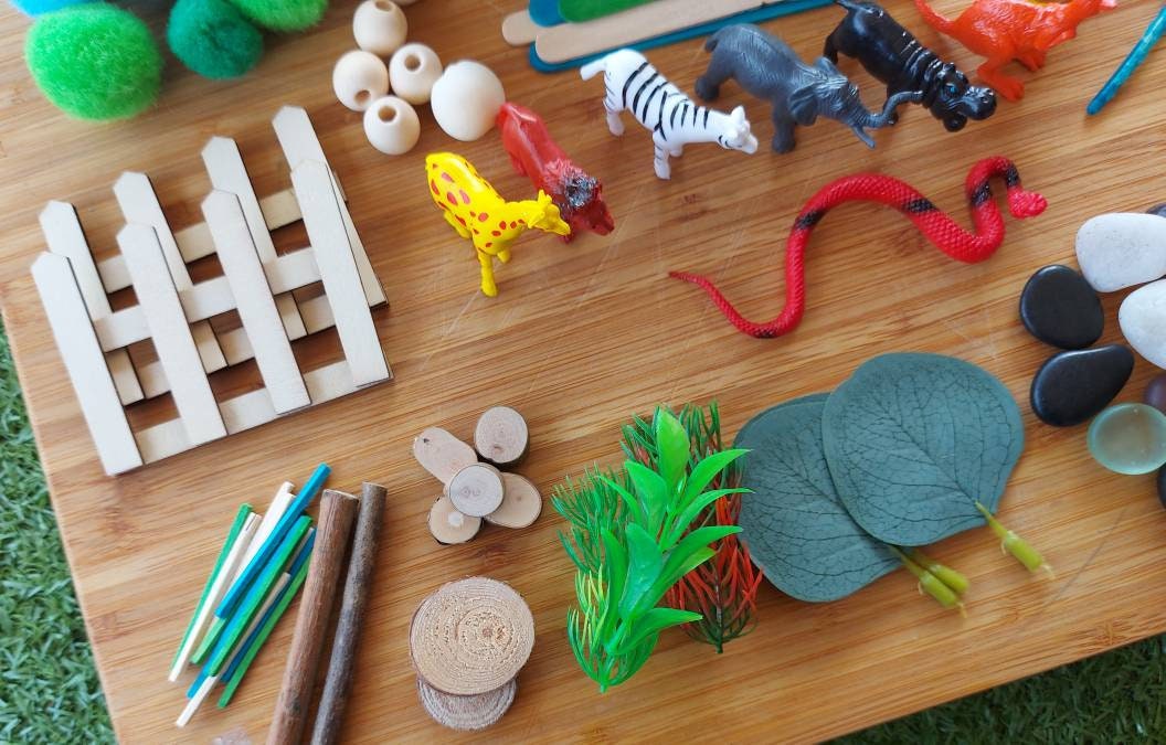 Zoo Sensory Kit Zoo Busy Box Zoo Animal Sensory Kit Animal Etsy UK