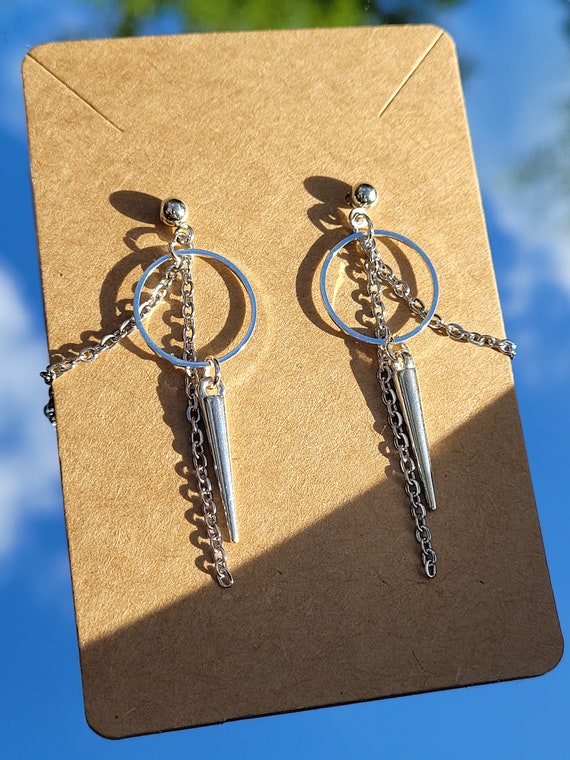 Punk Chain Kpop Idol Earring Dupes Bts Enhypen Skz Etsy