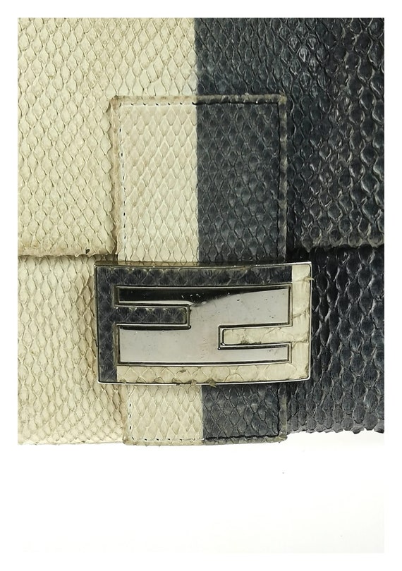 Fendi python shop baguette