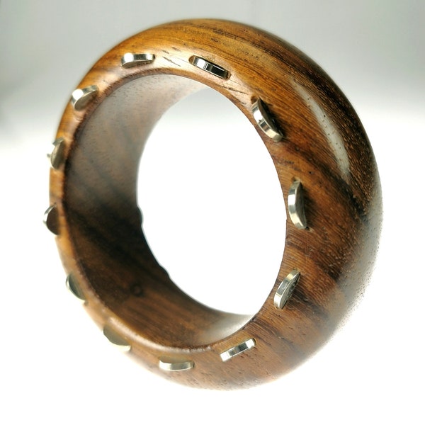 RARE! Wooden bangle barcelet by UGO CORREANI - Very rare wooden bracelet by Ugo Correani