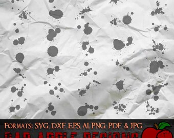 Splatter Bundle 1 - SVG, AI, PNG e ALTRO ad alta risoluzione!