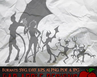 Stick Figure Family Demon 1 - High resolution svg, AI, png and MORE!