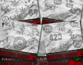 Marijuana BADDEST Bundle 3 - High resolution svg, AI, png and MORE!