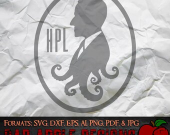 HP Lovecraft 2 - SVG, AI, PNG e ALTRO ad alta risoluzione!
