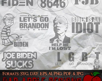 Bad Biden Bundle 2 - High resolution svg, AI, png and MORE!