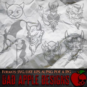 Paquete Devil Demon 2: ¡Svg, AI, png de alta resolución y MÁS!