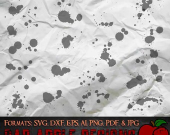 Splatter Bundle 2 - High resolution svg, AI, png and MORE!