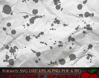 Splatter Bundle 3 - High resolution svg, AI, png and MORE!