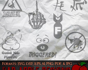 Silly Stuff Bundle 1 - SVG, AI, PNG e ALTRO ad alta risoluzione!