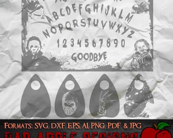 Ouija Board 13 Horror Movie Slasher - High resolution svg, AI, png and MORE!
