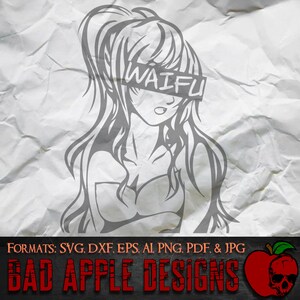 Waifu 1 - High resolution svg, AI, png and MORE!