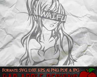 Waifu 1 - High resolution svg, AI, png and MORE!