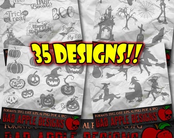 Halloween BADDEST Bundle 4 - High resolution svg, AI, png and MORE!