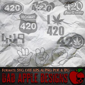 420 Marijuana Bundle 2 - Svg haute résolution, AI, png et PLUS !