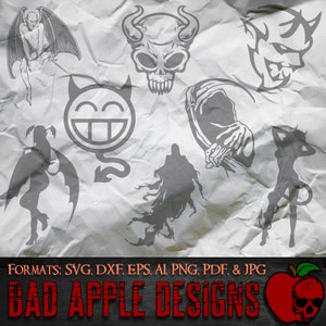 Devil Demon Bundle 5 - High resolution svg, AI, png and MORE!