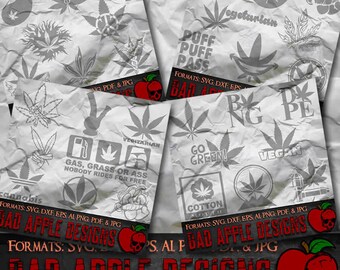 Marijuana BADDEST Bundle 1 - High resolution svg, AI, png and MORE!
