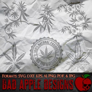 Marijuana Design Bundle 1 - Svg haute résolution, AI, png et PLUS !