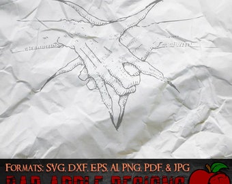 Puede incluir: Un dibujo en blanco y negro de tres manos con garras que se extienden hacia el centro de la imagen. Las manos están dibujadas de forma estilizada, casi esquelética. La imagen está sobre un fondo blanco.