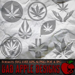 Marihuana Logos Bundle 1 - hochauflösende svg, AI, png und MEHR!