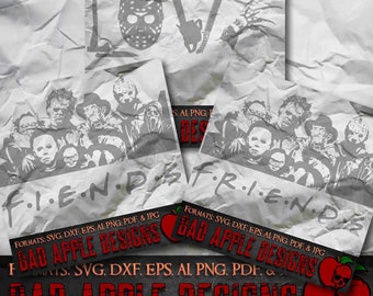 Horror Friends BADDEST Bundle 1  - High resolution svg, AI, png and MORE!