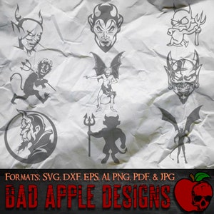 Devil Demon-bundel 6 - hoge resolutie svg, AI, png en meer!