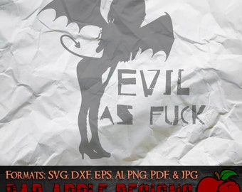 Evil AF 1 - High resolution svg, AI, png and MORE!