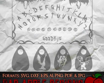 Ouija Board 15 Angel & Devil - High resolution svg, AI, png and MORE!