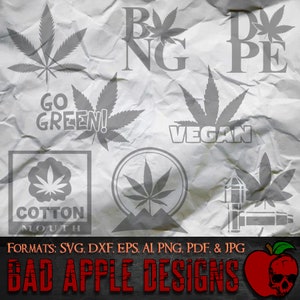 Funny Marijuana Bundle 2 - High resolution svg, AI, png and MORE!