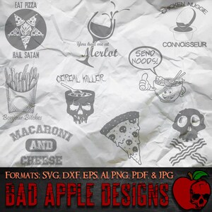 Food Addict Bundle 2 - SVG, AI, PNG e ALTRO ad alta risoluzione!