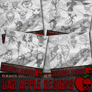 Devil Demon BADDEST Bundle 1 - High resolution svg, AI, png and MORE!
