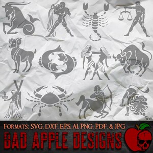 Zodiac Bundle 1 - High resolution svg, AI, png and MORE!