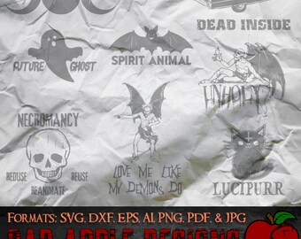 Evil Bundle 1 - High resolution svg, AI, png and MORE!