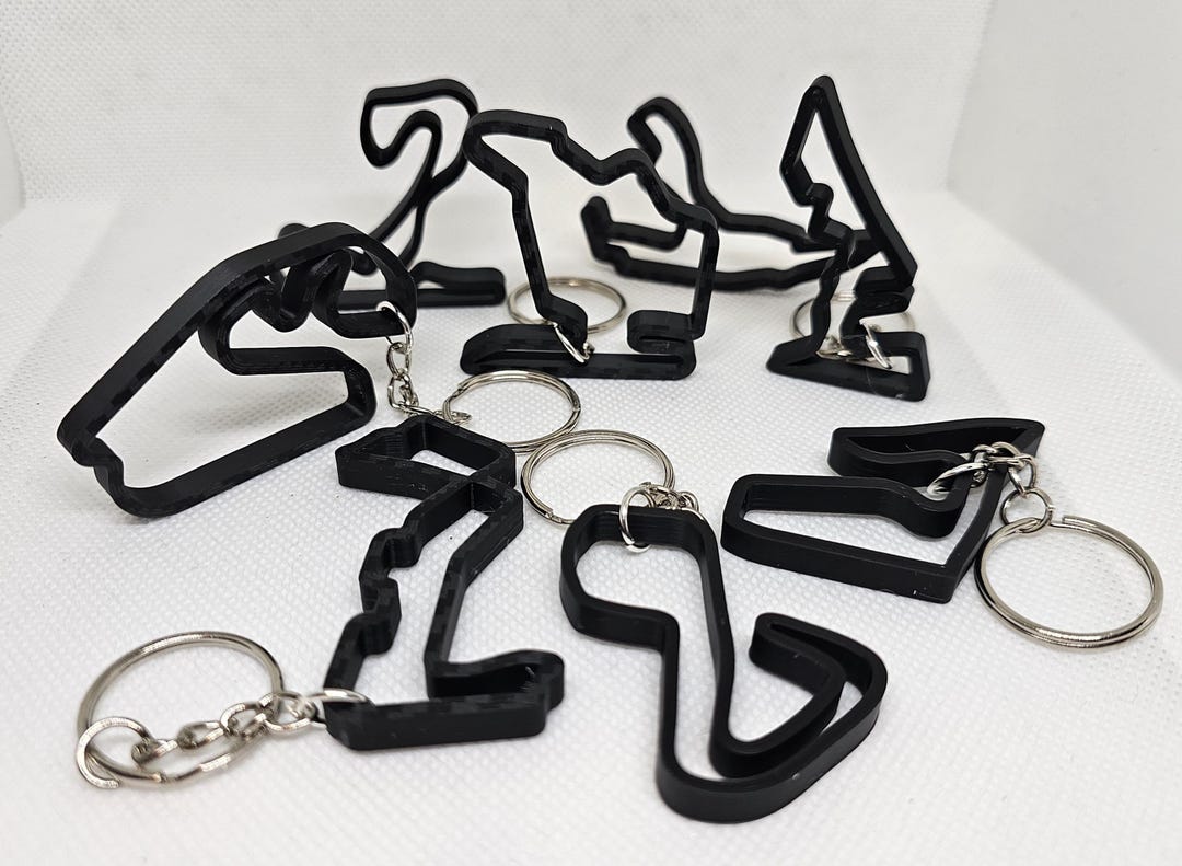 F1 Track Keyring: 3D Printed Race Circuit Memento - Etsy UK