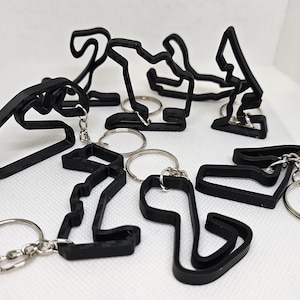 F1 Track Keyring: 3D Printed Race Circuit Memento