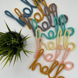 KNITTED WIRE ART Sale Items Handmade colourful wire art | Etsy