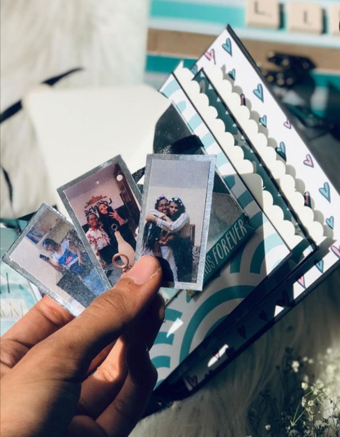 A blue big scrapbook album giant scrapbook huge albumbbook Etsy