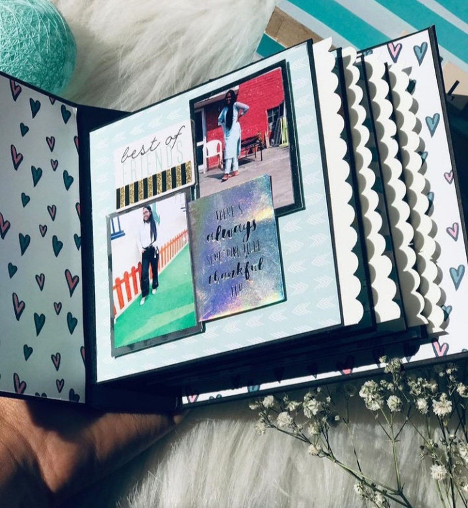 A blue big scrapbook album giant scrapbook huge albumbbook Etsy