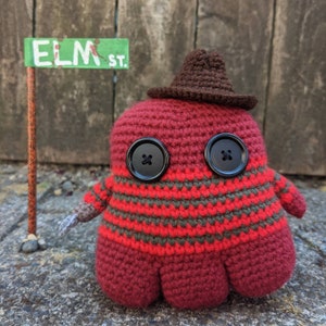 Freddy Krueger Horror BooThang Crochet Plushie Nightmare on Elm Street