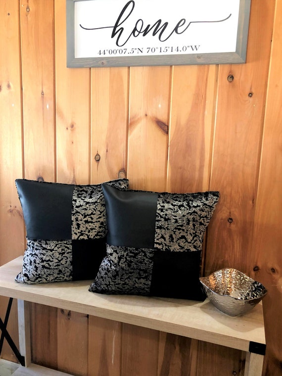 Throw Pillow Cover, Envelope Style, Animal Print, Faux Black