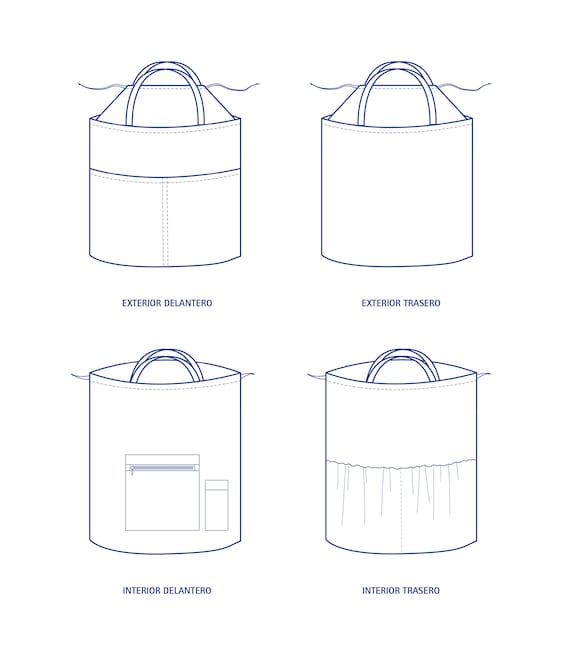 Sewing & Needlecraft Kits & How To Project Bag Sewing Pattern Spanish