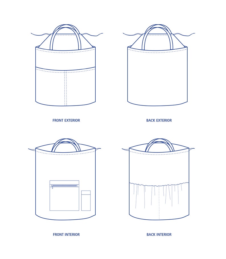 English PDF Sewing Pattern Project Bag Sewing Pattern Etsy